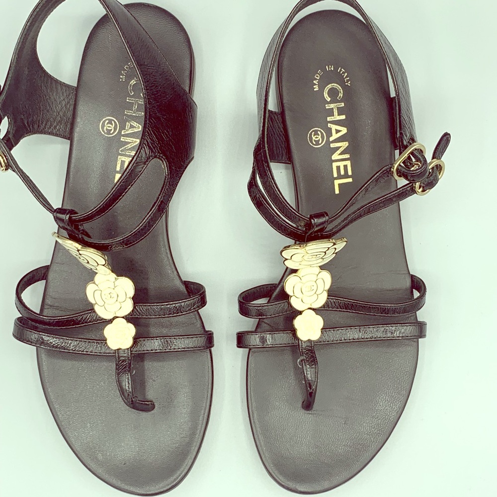 Chanel Calfskin Sandals